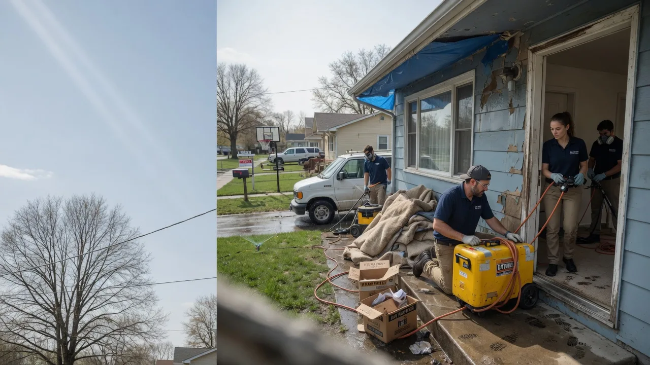 Basement Flood Cleanup in Bishop Hill, IL near me